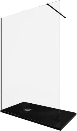 Душевая перегородка Allen Brau Infinity 3.21027.BBA 140х200 стекло прозрачное профиль черный