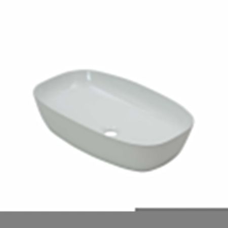 Раковина из сантехнического фарфора Melana A500A-805 60х40 накладная цвет белый без отверстий под смеситель