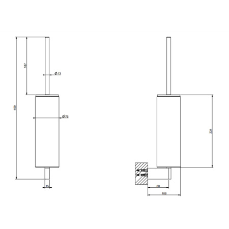 Ершик для унитаза Gessi Origini 66420#707