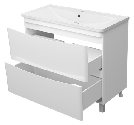 Тумба под раковину Misty Атлантик П-Атл-01100-0112Я 100х40 напольная цвет белый
