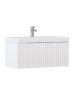 Тумба под раковину Velvex COMPO tp.COM.9696.80.1Y белый глянец 80х40 подвесная цвет белый