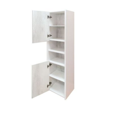 Шкаф-пенал Comforty Женева 00004137139CF 40х160 напольный цвет серый