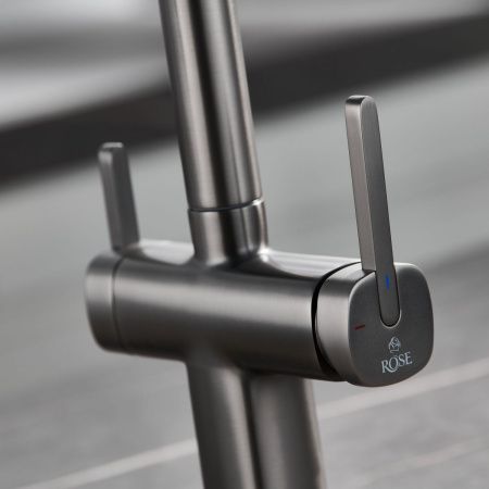 Смеситель для кухни Rose R358T на мойку оружейная сталь