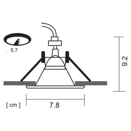 Светильник встраиваемый Arte Lamp Grus (Грус) A6668PL-1WH
