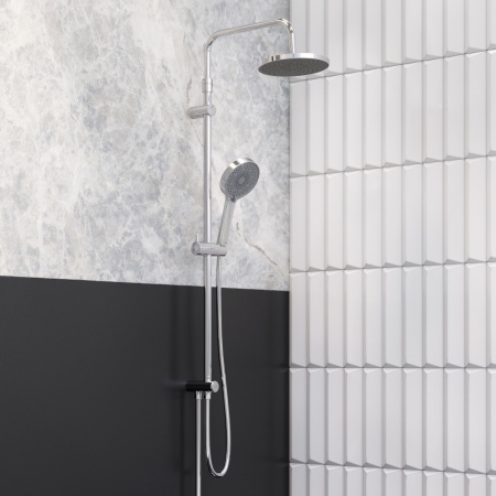 Душевая стойка Damixa Apollo 947000000 настенная цвет хром