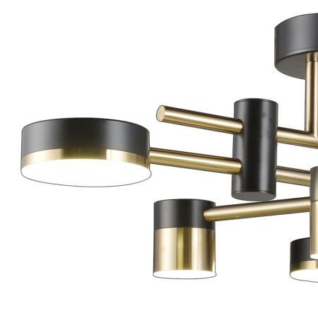 Люстра потолочная Natali Kovaltseva Loft Led (Лофт Лед) LED LAMPS 81368 GOLD BLACK