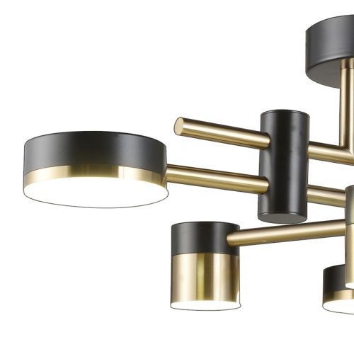 Люстра потолочная Natali Kovaltseva Loft Led (Лофт Лед) LED LAMPS 81368 GOLD BLACK - фото 2