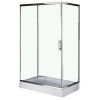 Душевой уголок Loranto CS-8021S 120*80*195 120х80 стекло прозрачное профиль хром без поддона