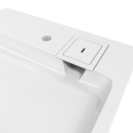 Раковина из литьевого мрамора Teymi Kati Pro T50411 60х49 над стиральной машиной цвет белый 1 отверстие под смеситель