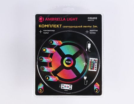 Светодиодная лента Ambrella Light LED Strip 12V (ЛЕД Стрип 12В) GS2402
