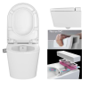 Унитаз подвесной Vitra Nest 5176B003-6233 белый с сиденьем микролифт безободковый смыв торнадо
