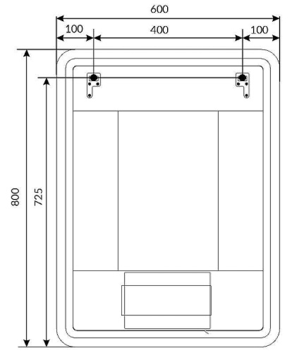 Зеркало в ванную 1MarKa Amour Ц0000007710 80х60 - фото 3