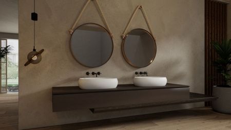 Раковина из искусственного камня Abber Stein AS2632 60х40 накладная цвет белый без отверстий под смеситель