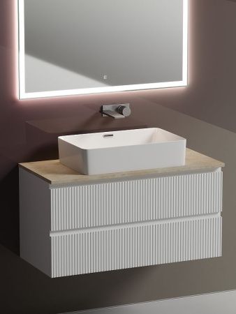 Тумба под раковину Sancos SNOB T SNT100W 100х40 подвесная цвет белый