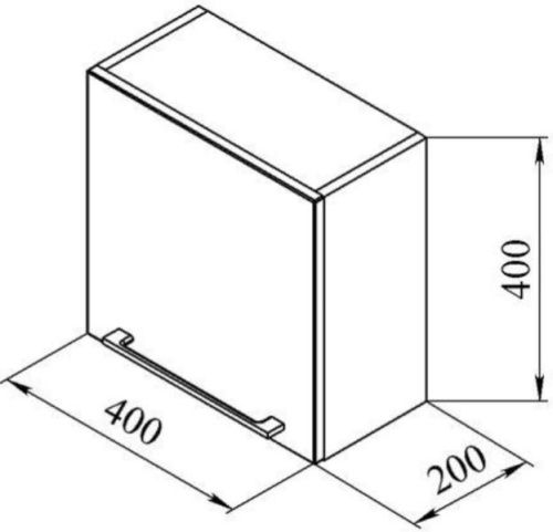 Шкаф De Aqua Кубика 00167068 40х40 подвесной - фото 3
