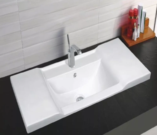 Раковина из санфаянса Gid Simple-N 71124 100х46 встраиваемая цвет белый глянцевый - фото 2