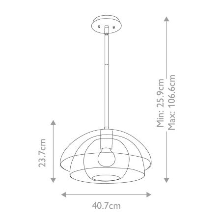 Светильник подвесной Hinkley Lotus (Лотус) QN-LOTUS-P-BLK