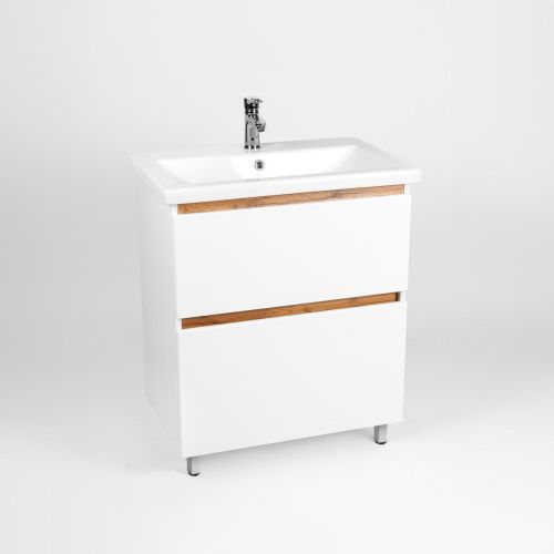 Тумба под раковину Viant Мальта VMAL80CO-T2Y 80х40 напольная цвет белый