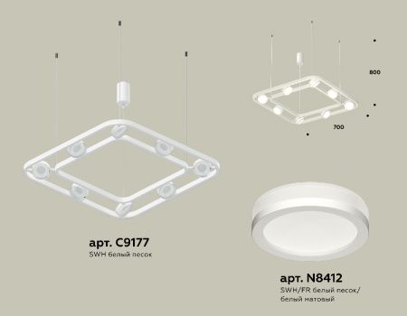 Люстра подвесная Ambrella Light Traditional (Традитионал) XB9177150