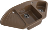 Кухонная мойка Granfest Corner C-1040E терракот 104х56 цвет коричневый поверхность матовая