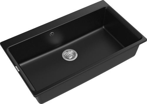 Кухонная мойка Rivelato AXEL Х-90 nero 87х52 цвет черный - фото 3