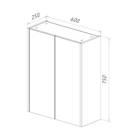Шкаф LeMark Combi LM03C60SH-dub 60х80 подвесной цвет бежевый/белый
