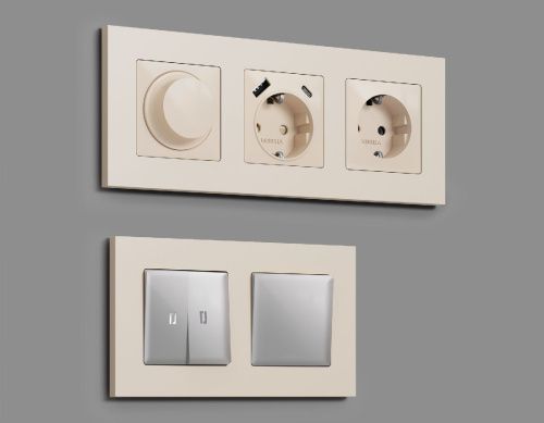 Рамка двухместная Ambrella Volt Qubi (Куби) AF250332 - фото 3
