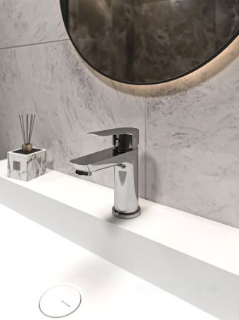 Смеситель Knotlor ECOFLOW KN-10 на раковину хром