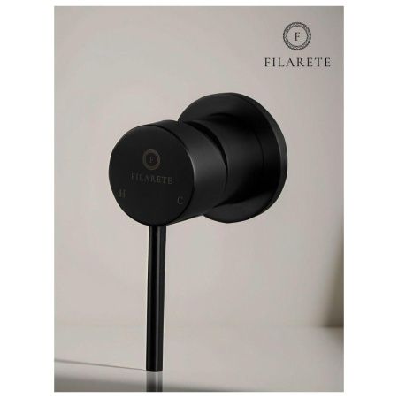 Смеситель для раковины Filarete Roun FL4020BL встраиваемый в стену черный