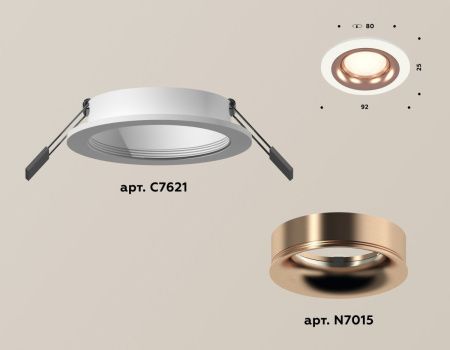 Светильник встраиваемый Ambrella Light Techno (Тецхно) XC7621006