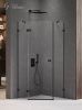 Душевой уголок New Trendy AVEXA Black EXK-3875 90х90 стекло прозрачное профиль черный без поддона