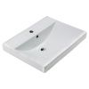 Раковина из сантехнического фарфора Melana 8056A-805 60х50 встраиваемая цвет белый 1 отверстие под смеситель