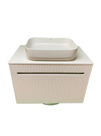 Тумба с раковиной Sintesi STL.W7815_SIN-LVB-APP-409 80х60 подвесная цвет белый