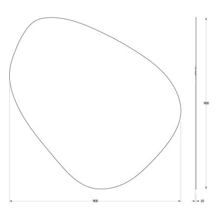 Зеркало Evoform Primary BY 0116 90х90 подвесное