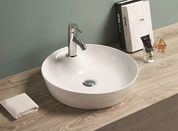 Раковина керамическая Art&Max AM-78111 44х44 накладная цвет белый