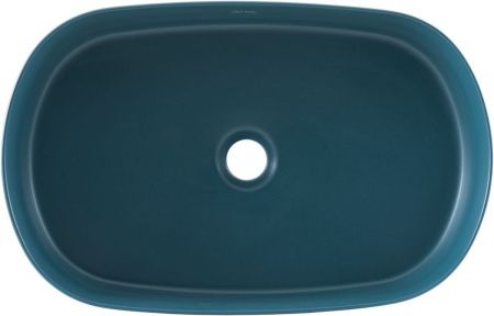 Раковина керамическая Allen Brau Fantasy 4.11022.PT 60х40 накладная цвет зеленый без отверстий под смеситель