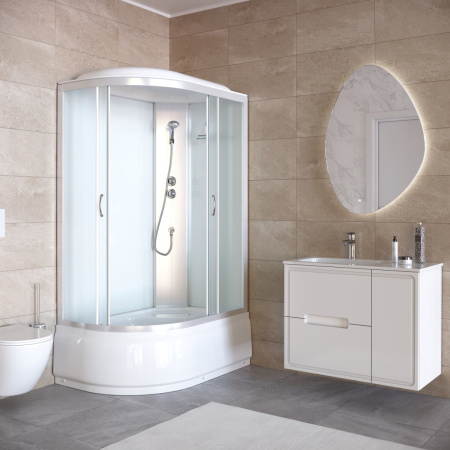 Душевая кабина Taliente TA-12080M(R) 120х80 асимметричная с крышей ориентация правая