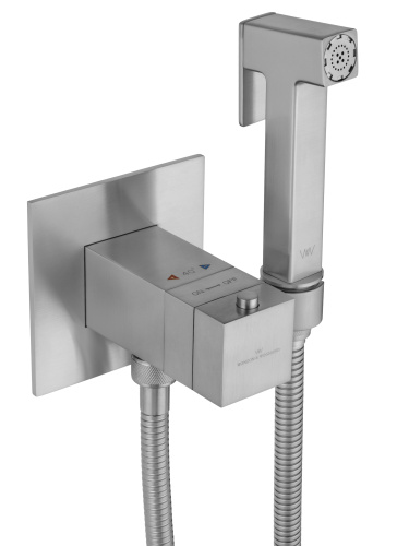 Смеситель для ванны и душа Wonzon & Woghand WW-88829910-BN встраиваемый в стену никель - фото 5