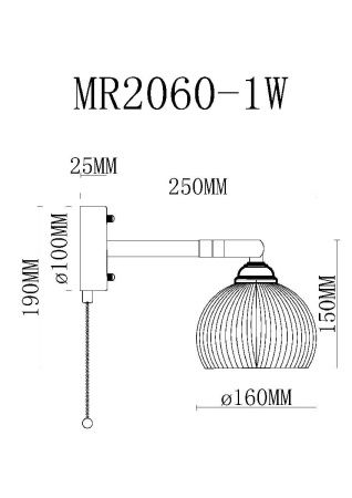 Спот Myfar Natalie (Наталие) MR2060-1W