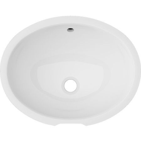 Раковина из сантехнического фарфора Vitra Arkitekt 6069B003-0012 60х50 встраиваемая цвет белый без отверстий под смеситель