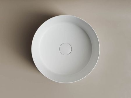 Раковина из сантехнического фарфора Ceramica Nova ELEMENT CN6032MW 40х40 накладная цвет белый без отверстий под смеситель