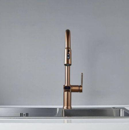 Смеситель для кухни Knotlor KN-100/RB на мойку бронза