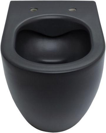 Чаша унитаза подвесная Allen Brau Reality 4.32006.31 цвет черный без сиденья безободковая каскадный смыв