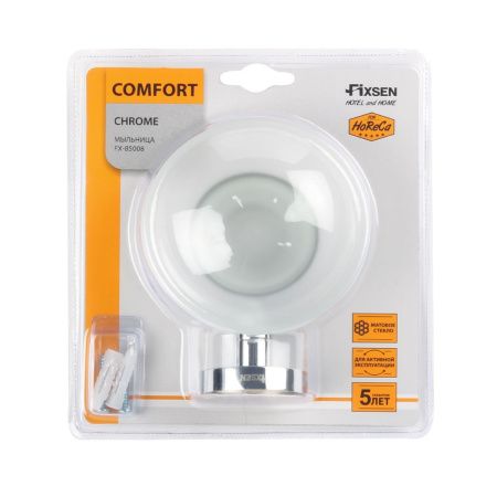 Мыльница Fixsen Comfort chrome FX-85008