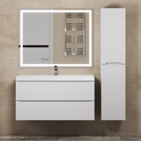 Тумба под раковину Uperwood Tanos 291020246 100х50 подвесная цвет белый