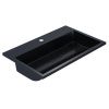 Раковина из искусственного камня Uperwood Barsa 3939193462 70х50 полувстраиваемая цвет черный