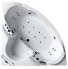 Ванна акриловая гидромассажная Gemy G9025 II O 155х155 угловая четверть круга с каркасом