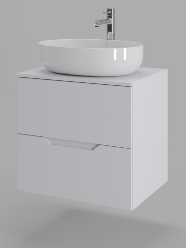 Тумба с раковиной Orange Line Li-60TuwMDF+B05-520W 60,5х46х70 - фото 2