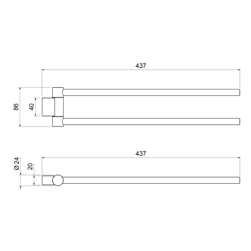 Полотенцедержатель Timo Luiro 18559/18 - фото 2 Полотенцедержатель Timo Luiro 18559/18 - фото 2