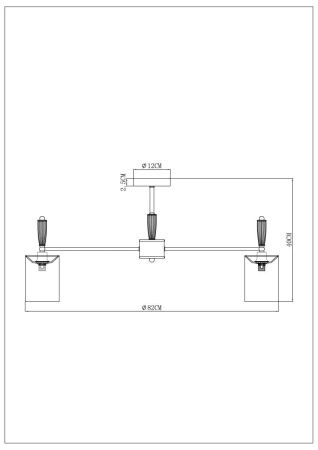 Люстра на штанге Arte Lamp Waverley (Ваверлеы) A4102PL-8PB